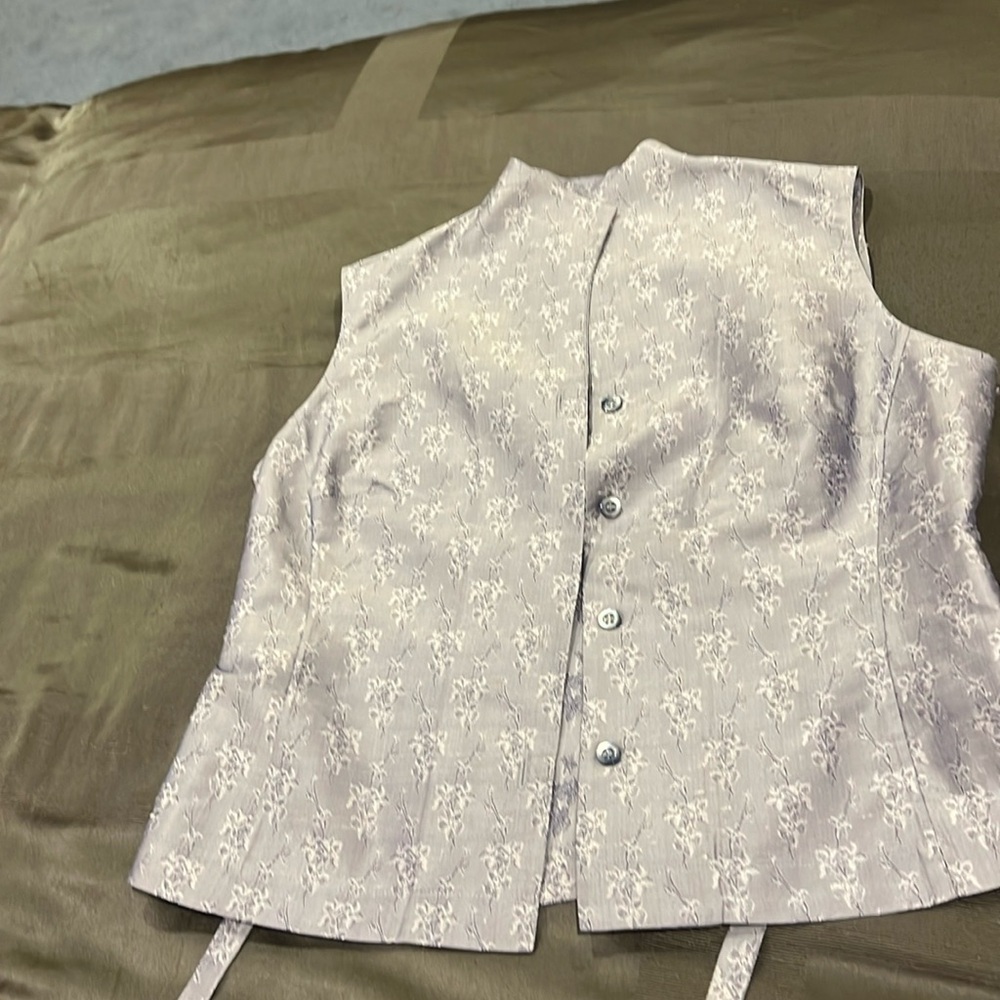 Vintage Tahari silk vest